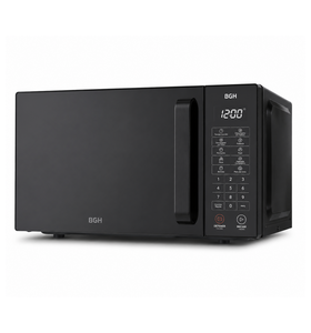 Microondas BGH QuickChef negro 23 litros
